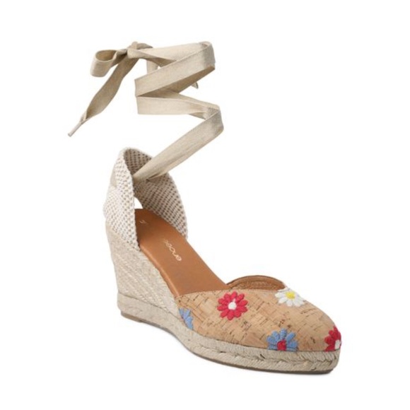 ANDRE ASSOUS Ensley Embroidered Espadrille Wedge Sandal - Picture 6 of 7